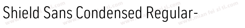 Shield Sans Condensed Regular字体转换